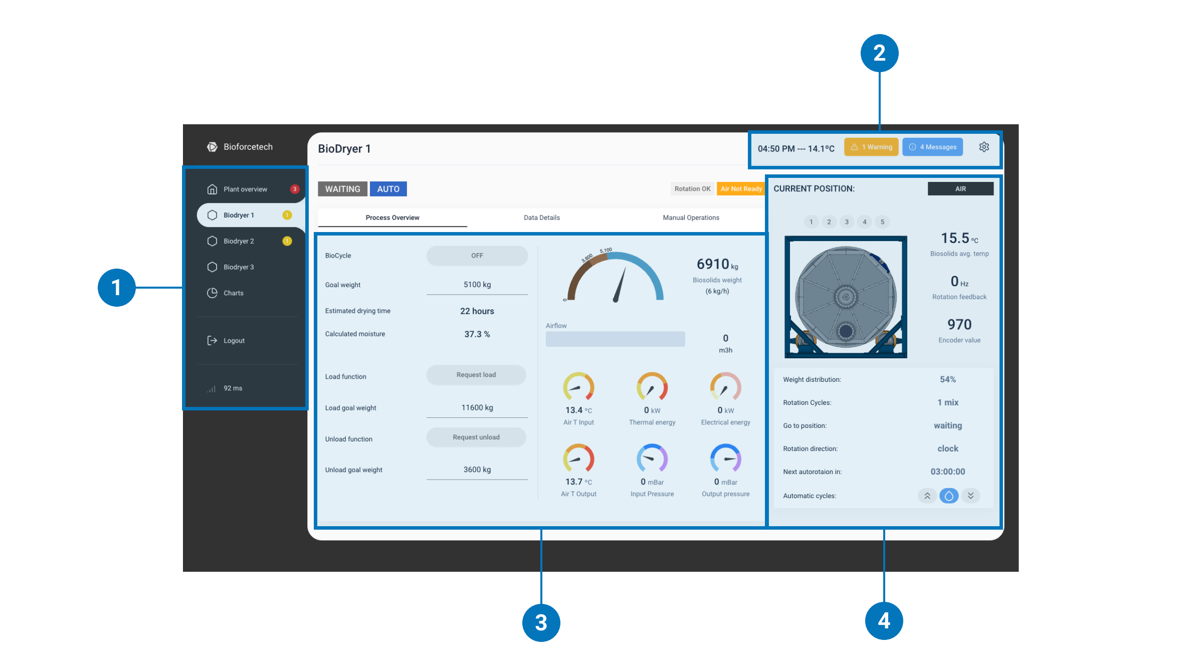 HMI Overview | Bioforcetech Manuals and Online Documentation